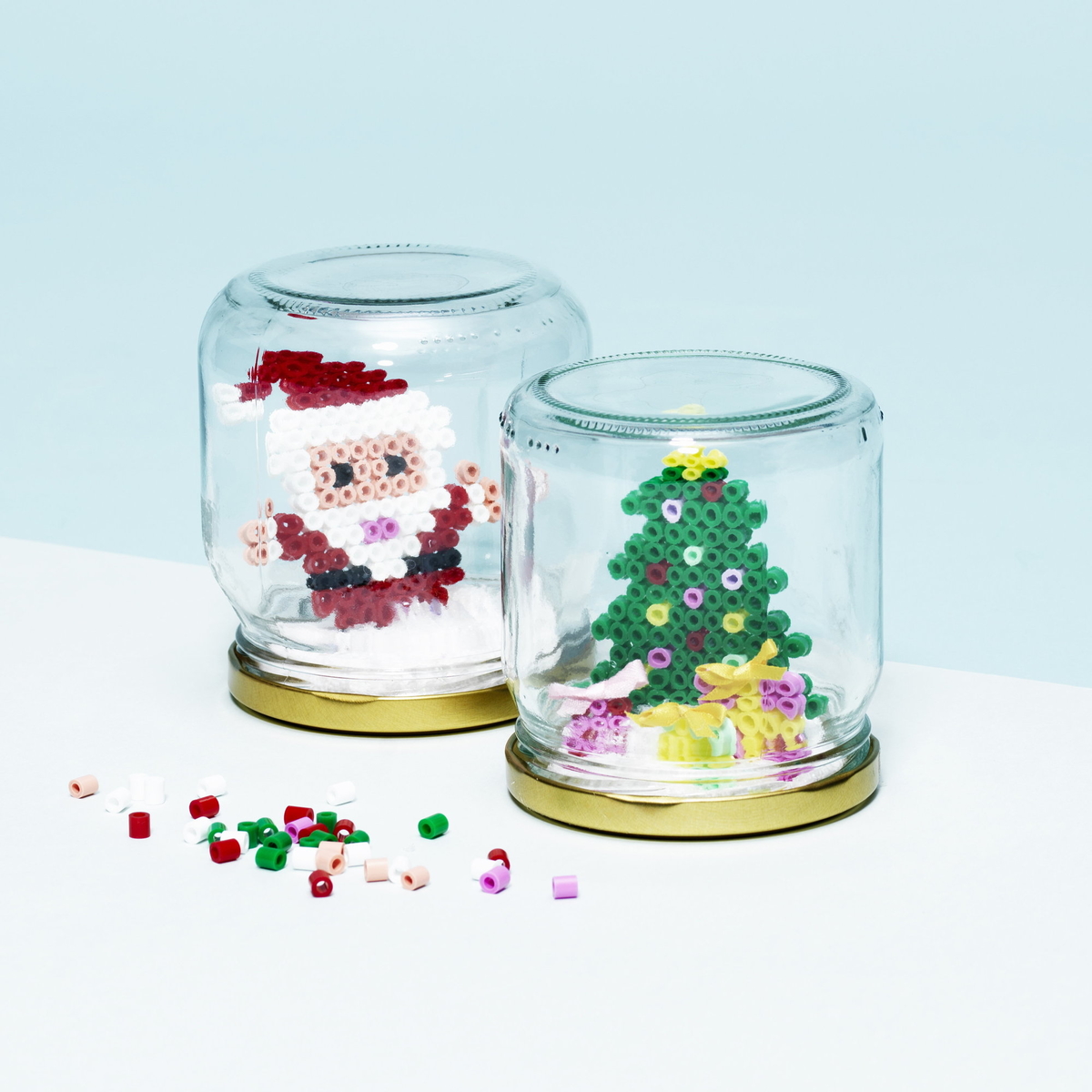 Make a Hama snow globe